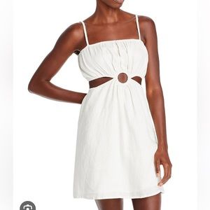 Faithfull the Brand Suma Mini Dress Plain Shell US6